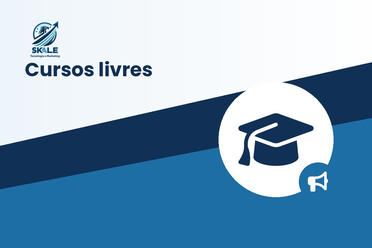 Ilustração da Skale: marketing para cursos livres