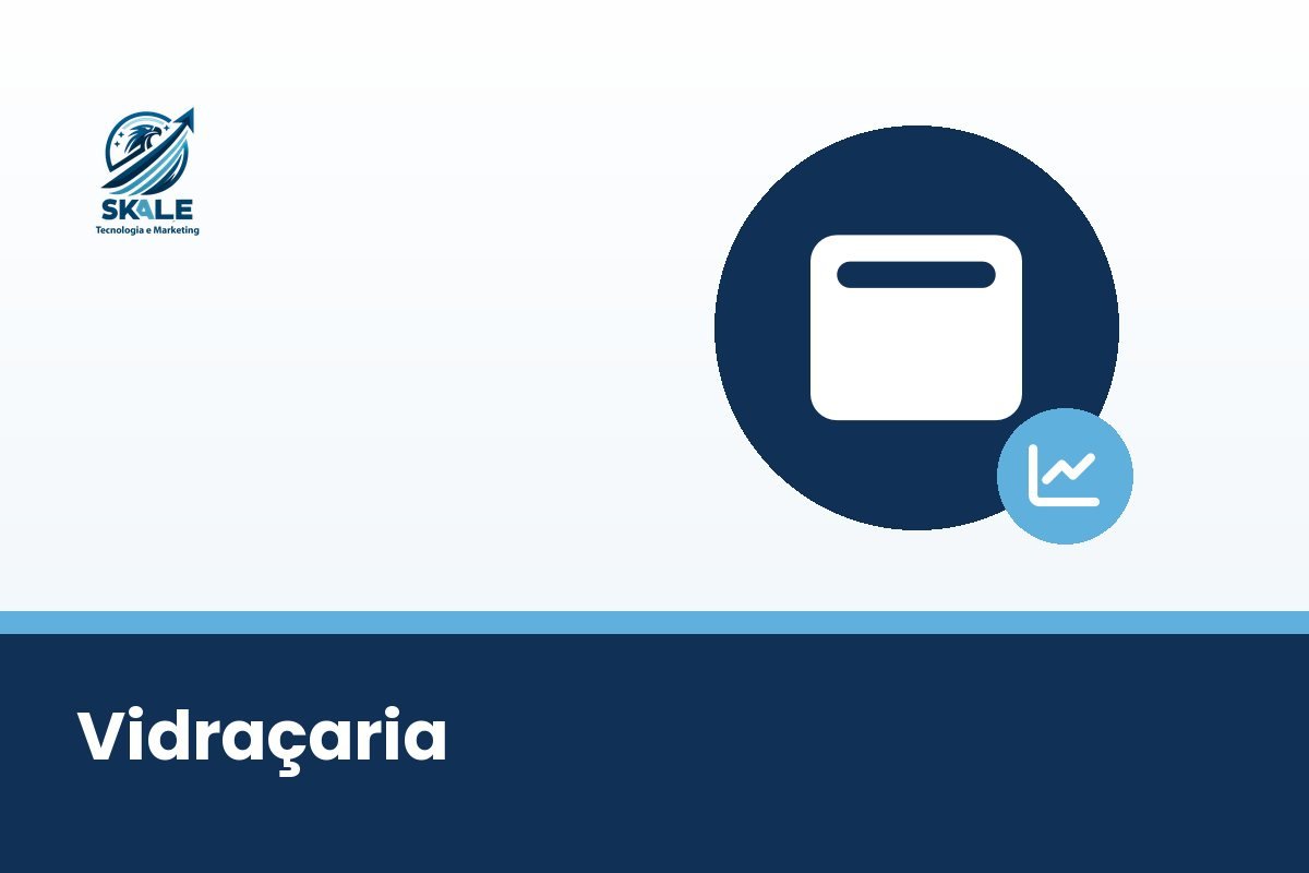 Ilustração da Skale: marketing para vidraçaria