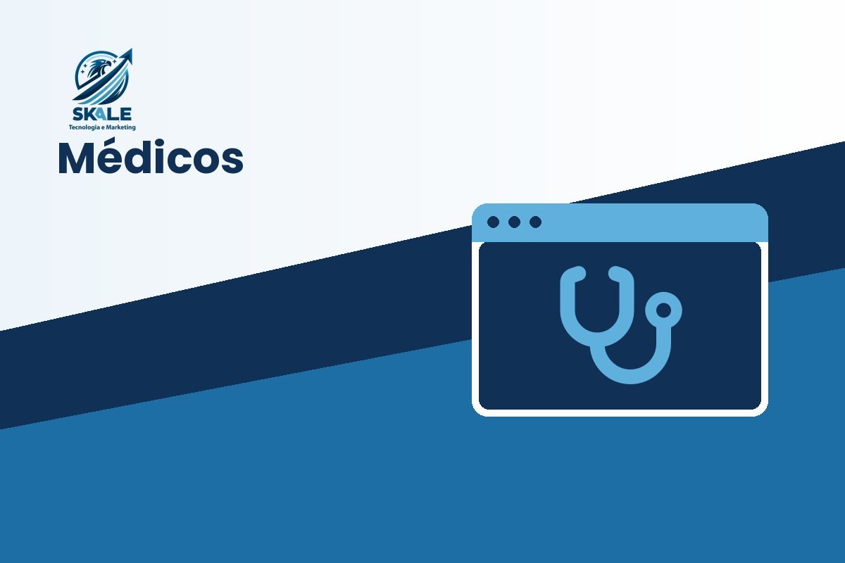 Ilustração da Skale: site para médico