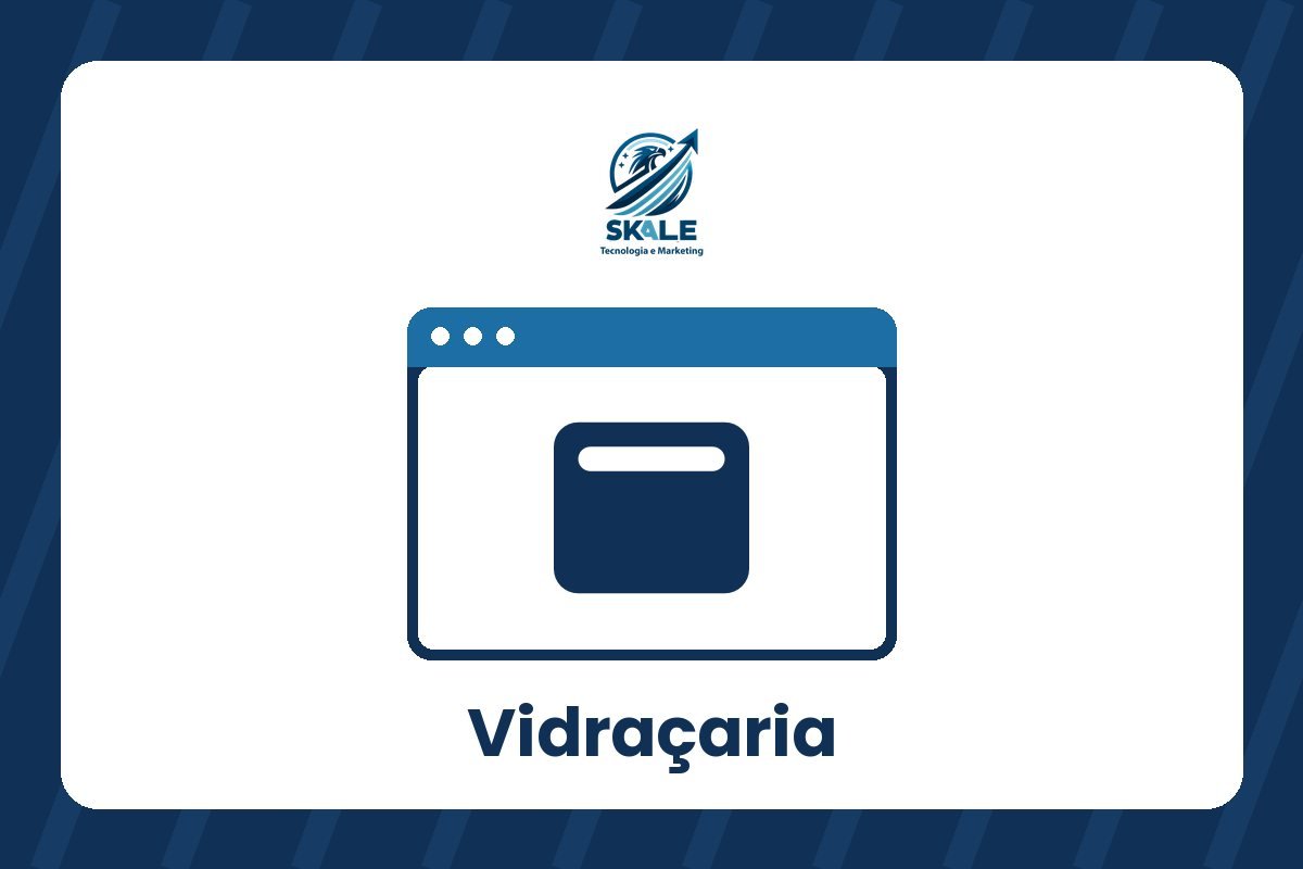 Ilustração da Skale: site para vidraçaria